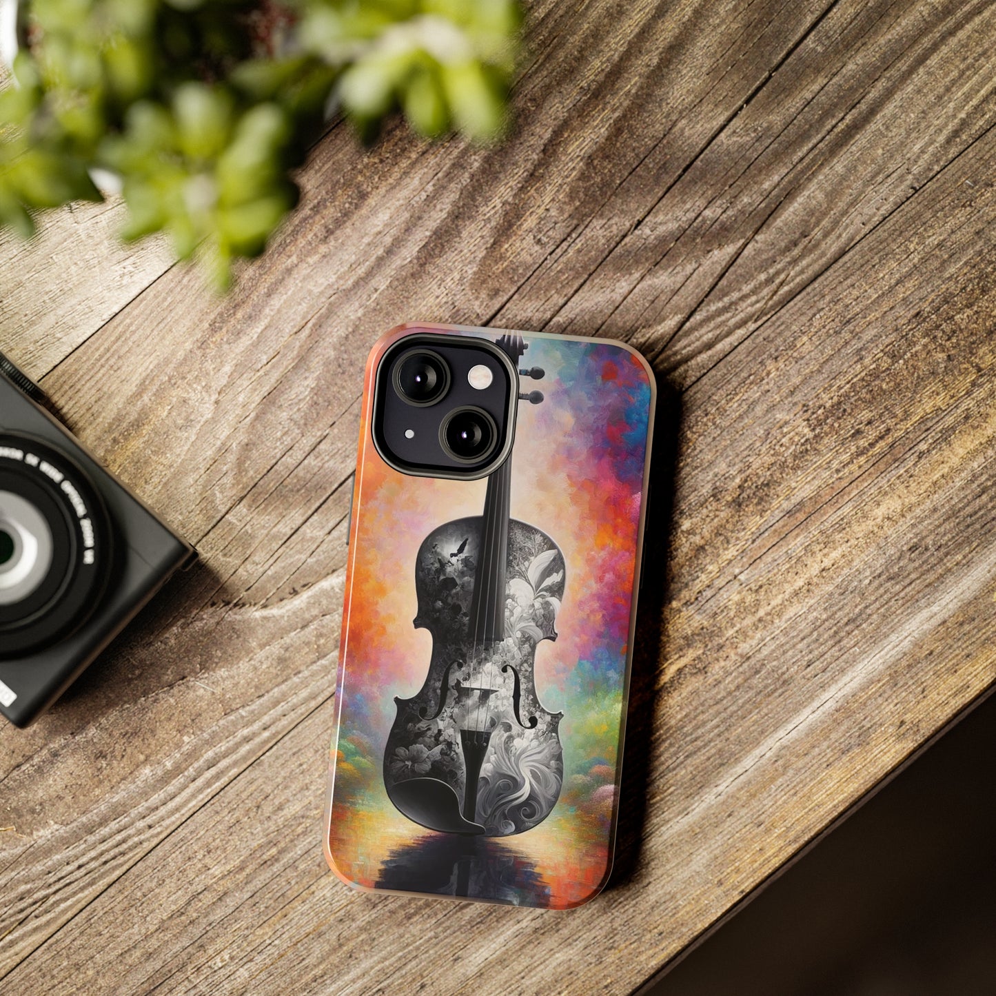 ToughDrop Apple iPhone Case Ft. Greyscale Violin