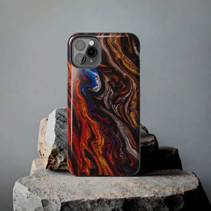 Tough Apple iPhone Case Ft. Abstract Petrified Wood