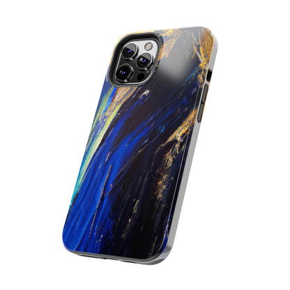 Tough Case-Mate iPhone Case Ft. Acrylic Blue Gold