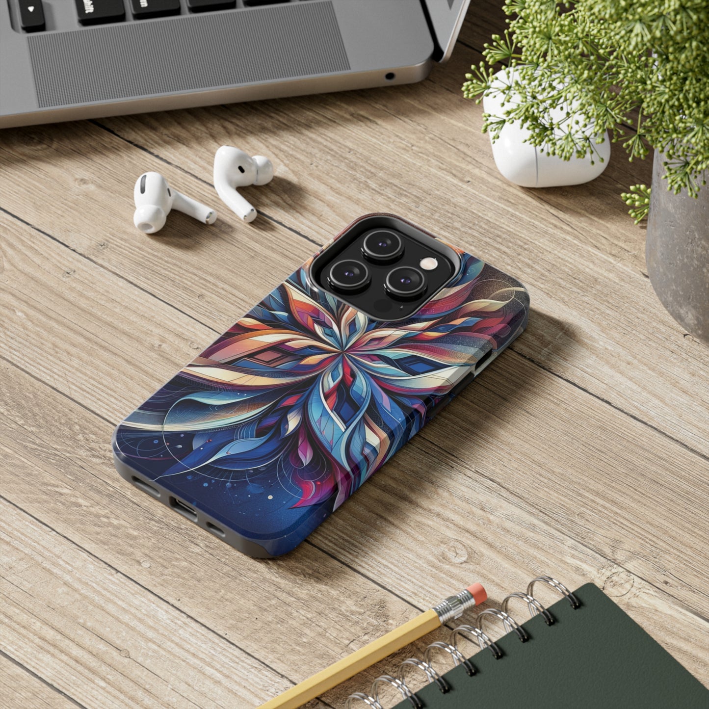 ToughDrop Apple iPhone Case Ft. Abstract Snowflake