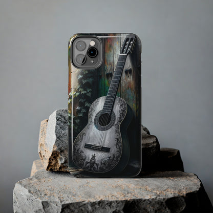 ToughDrop Apple iPhone Case Ft. Greyscale Guitar