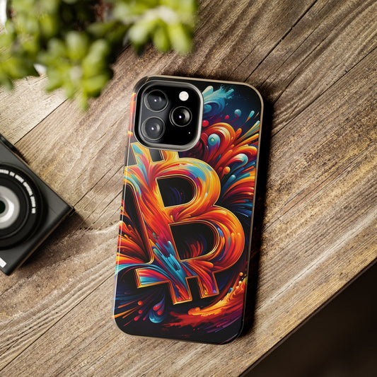 ToughDrop Apple iPhone Case Ft. Bitcoin Symbol Abstract