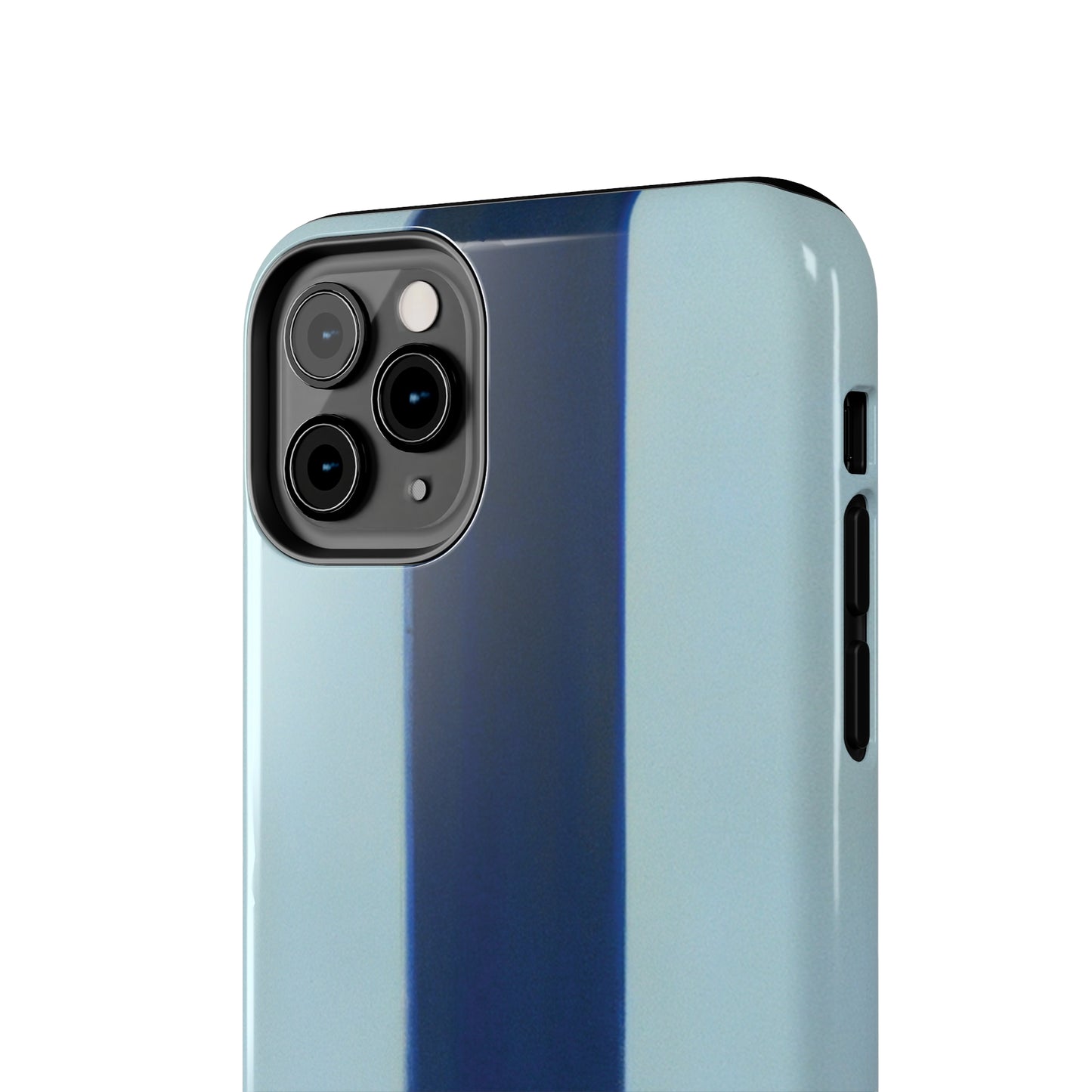 Strong Apple iPhone Case Ft. Minimal Blue Stripe