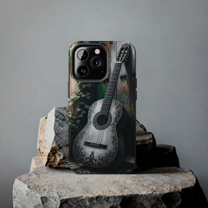 ToughDrop Apple iPhone Case Ft. Greyscale Guitar