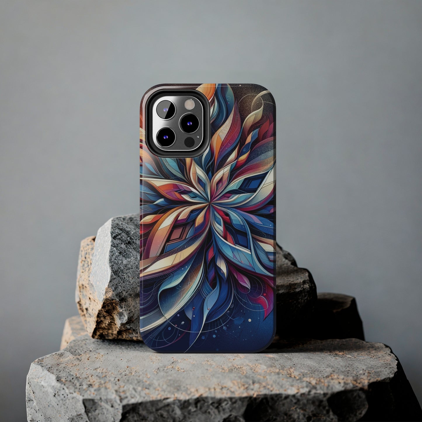 ToughDrop Apple iPhone Case Ft. Abstract Snowflake