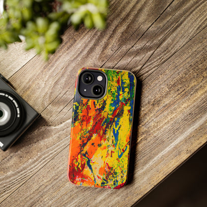 Tough Case-Mate iPhone Case Ft. Abstract Yellow Orange