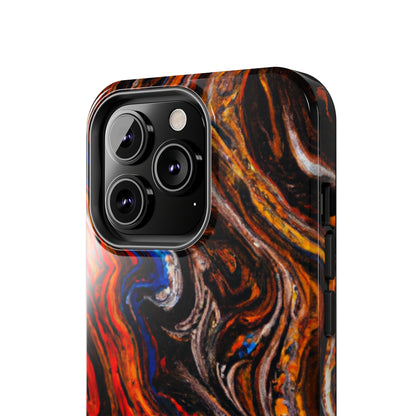 Tough Apple iPhone Case Ft. Abstract Petrified Wood