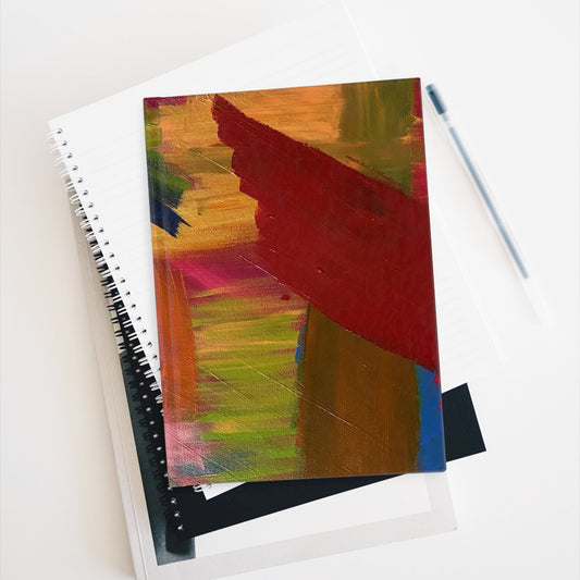 "Abstract Red" Blank Page Journal