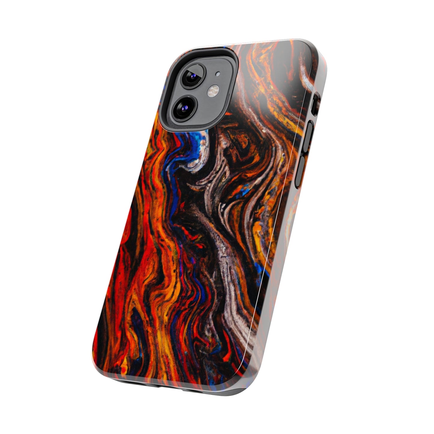 Tough Apple iPhone Case Ft. Abstract Petrified Wood