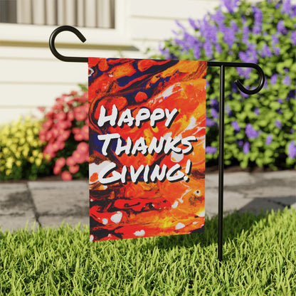 Fall Colors Happy Thanksgiving Garden Decoration Yard Banner