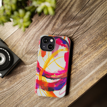 Tough Apple iPhone Cases Ft. Abstract Scarlet