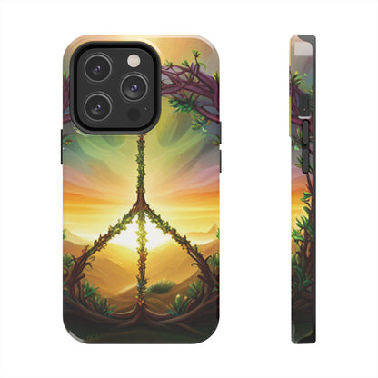 Strong Apple iPhone Case Ft. Peace Sign (Choose Peace)