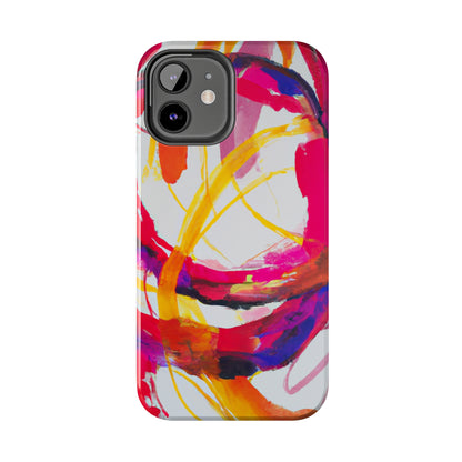 Tough Apple iPhone Cases Ft. Abstract Scarlet