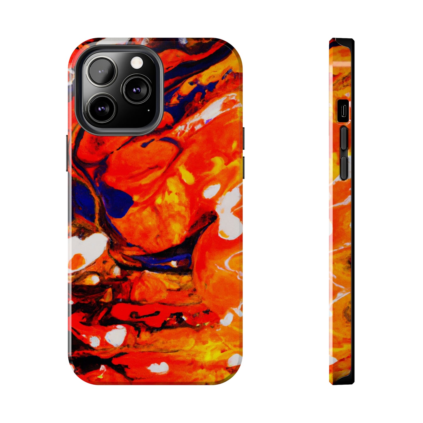 Tough Apple iPhone Cases Ft. Abstract Halloween Pumpkin