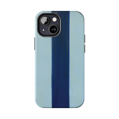 Strong Apple iPhone Case Ft. Minimal Blue Stripe