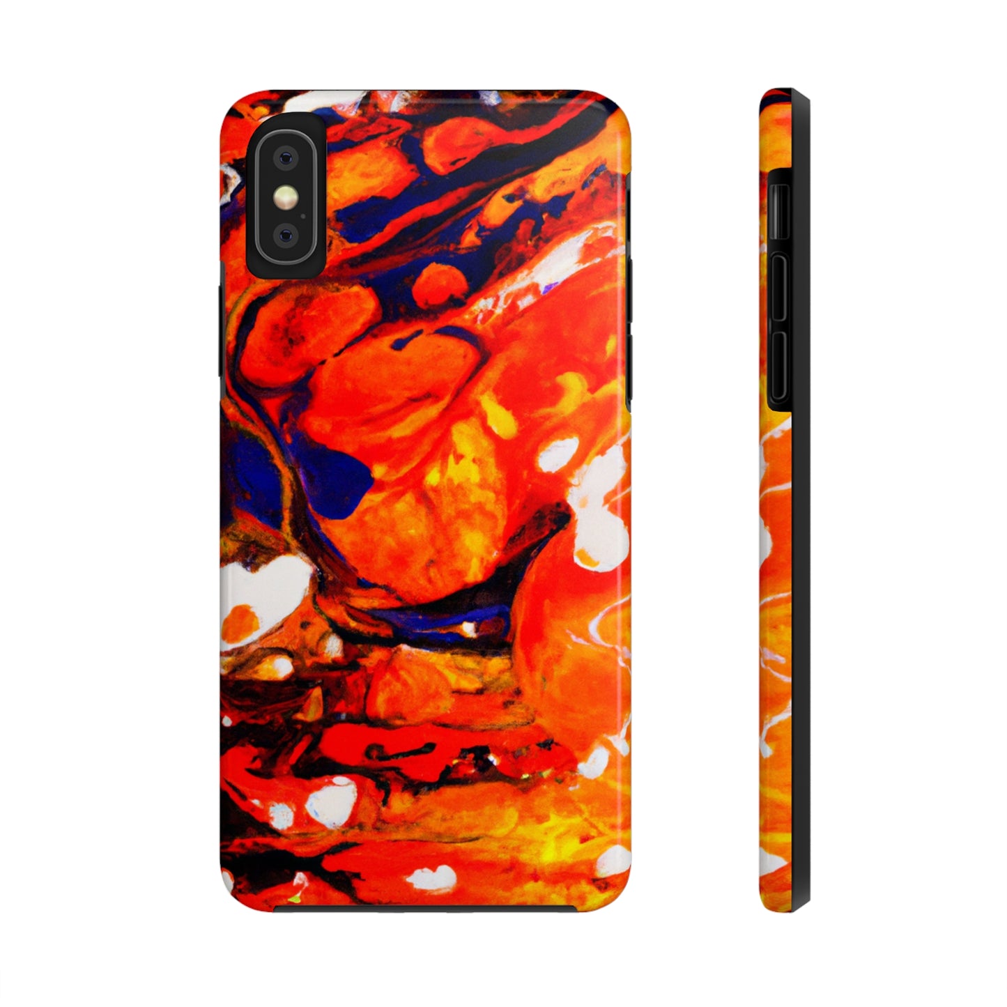 Tough Apple iPhone Cases Ft. Abstract Halloween Pumpkin