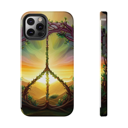 Strong Apple iPhone Case Ft. Peace Sign (Choose Peace)