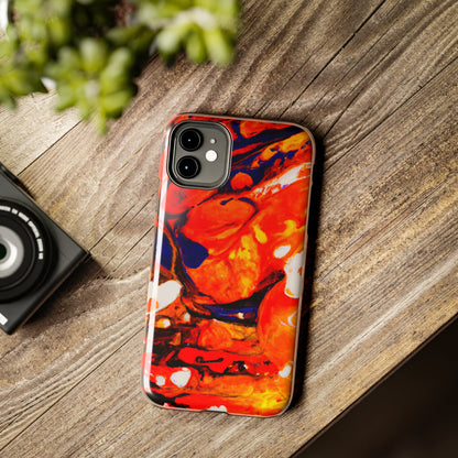 Tough Apple iPhone Cases Ft. Abstract Halloween Pumpkin