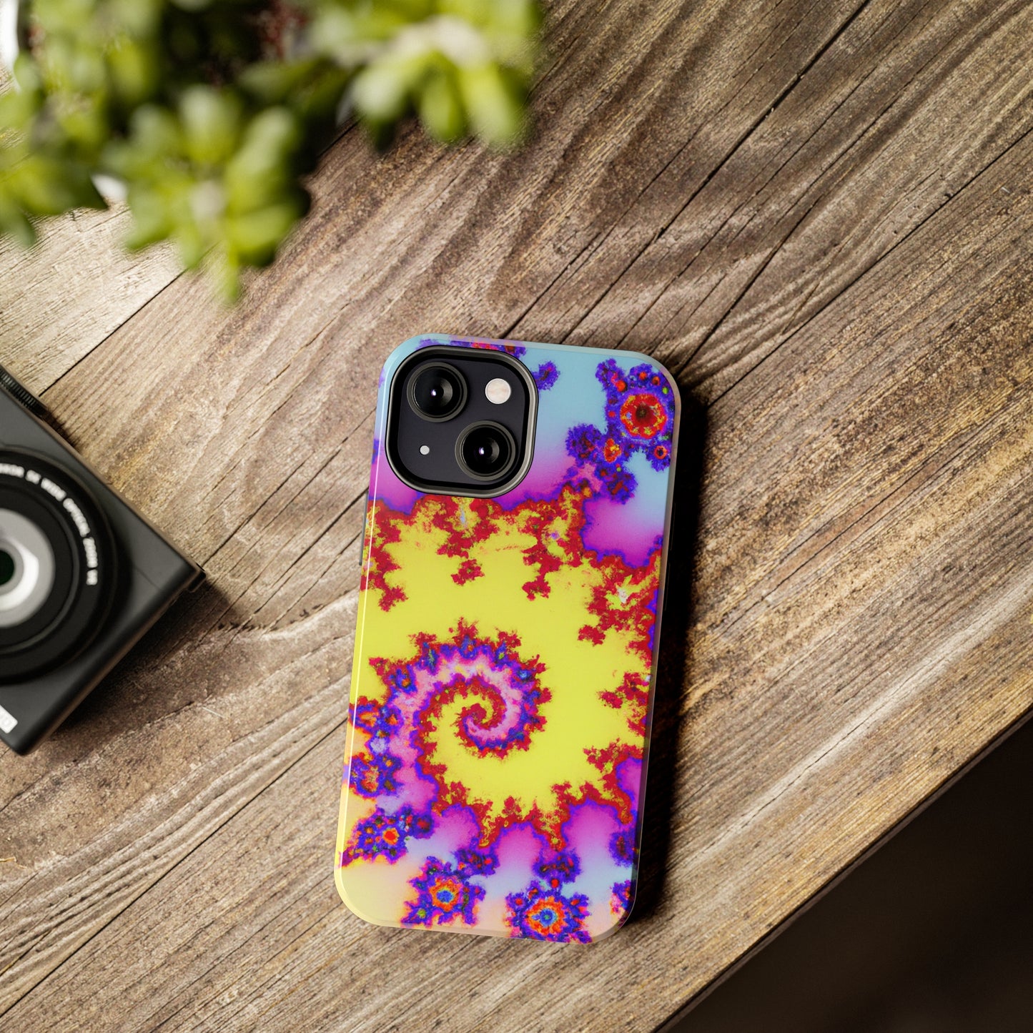 Tough Case-Mate iPhone Case Ft. Tie Dye Fractal