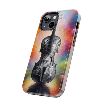 ToughDrop Apple iPhone Case Ft. Greyscale Violin