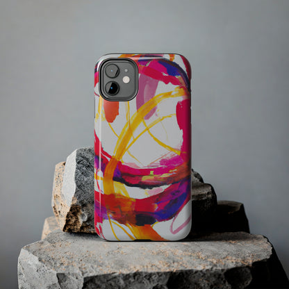 Tough Apple iPhone Cases Ft. Abstract Scarlet