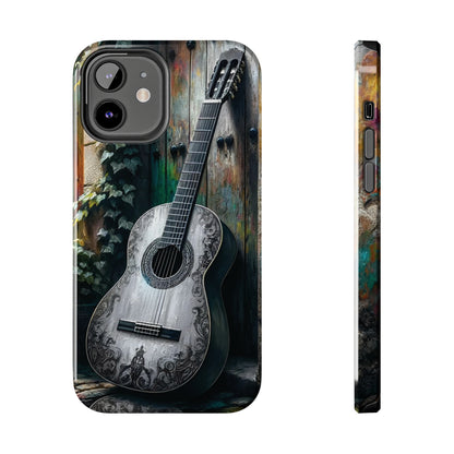 ToughDrop Apple iPhone Case Ft. Greyscale Guitar