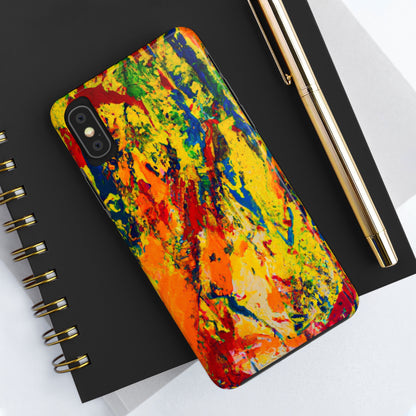 Tough Case-Mate iPhone Case Ft. Abstract Yellow Orange