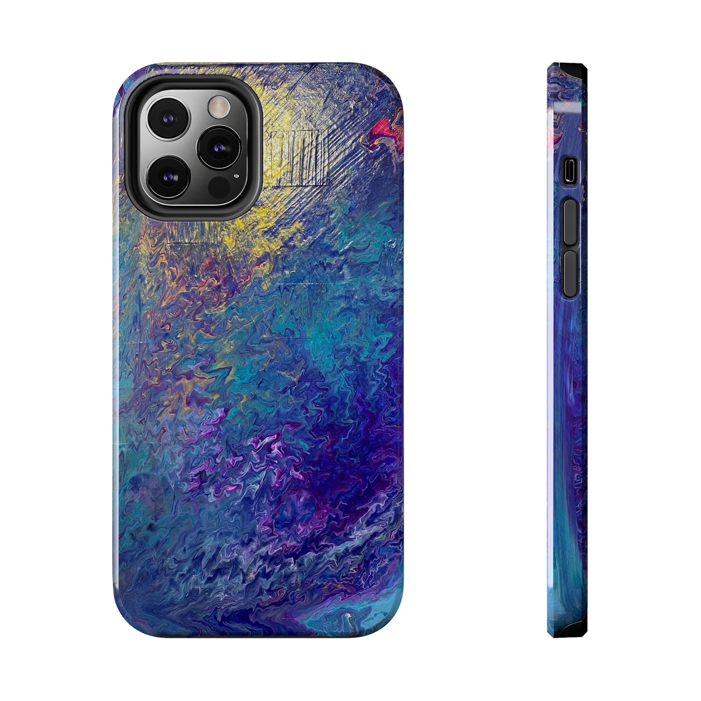 Tough Case-Mate iPhone Cases Ft. Abstract Blue Waterfall