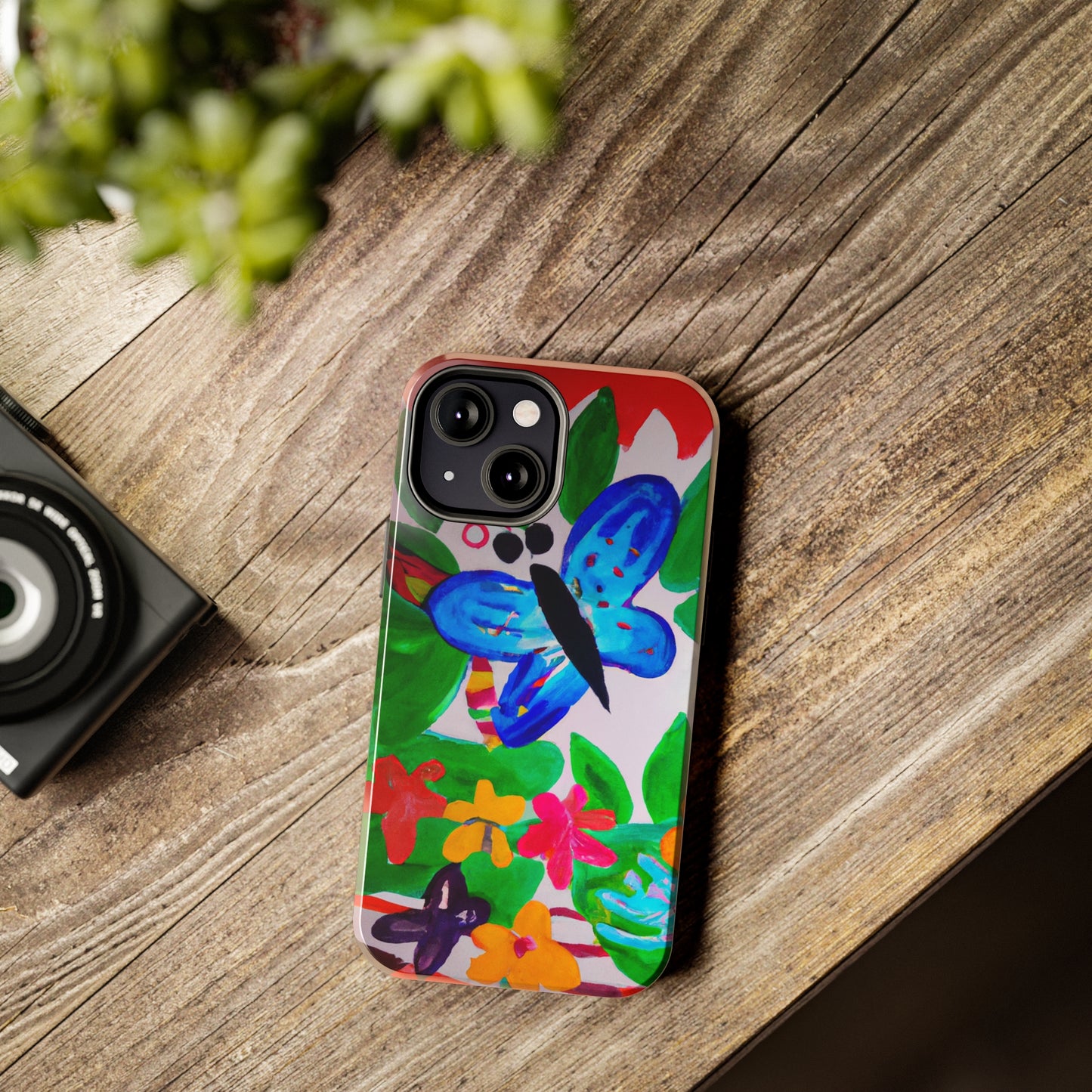 Tough Case-Mate iPhone Case Ft. Watercolor Butterfly