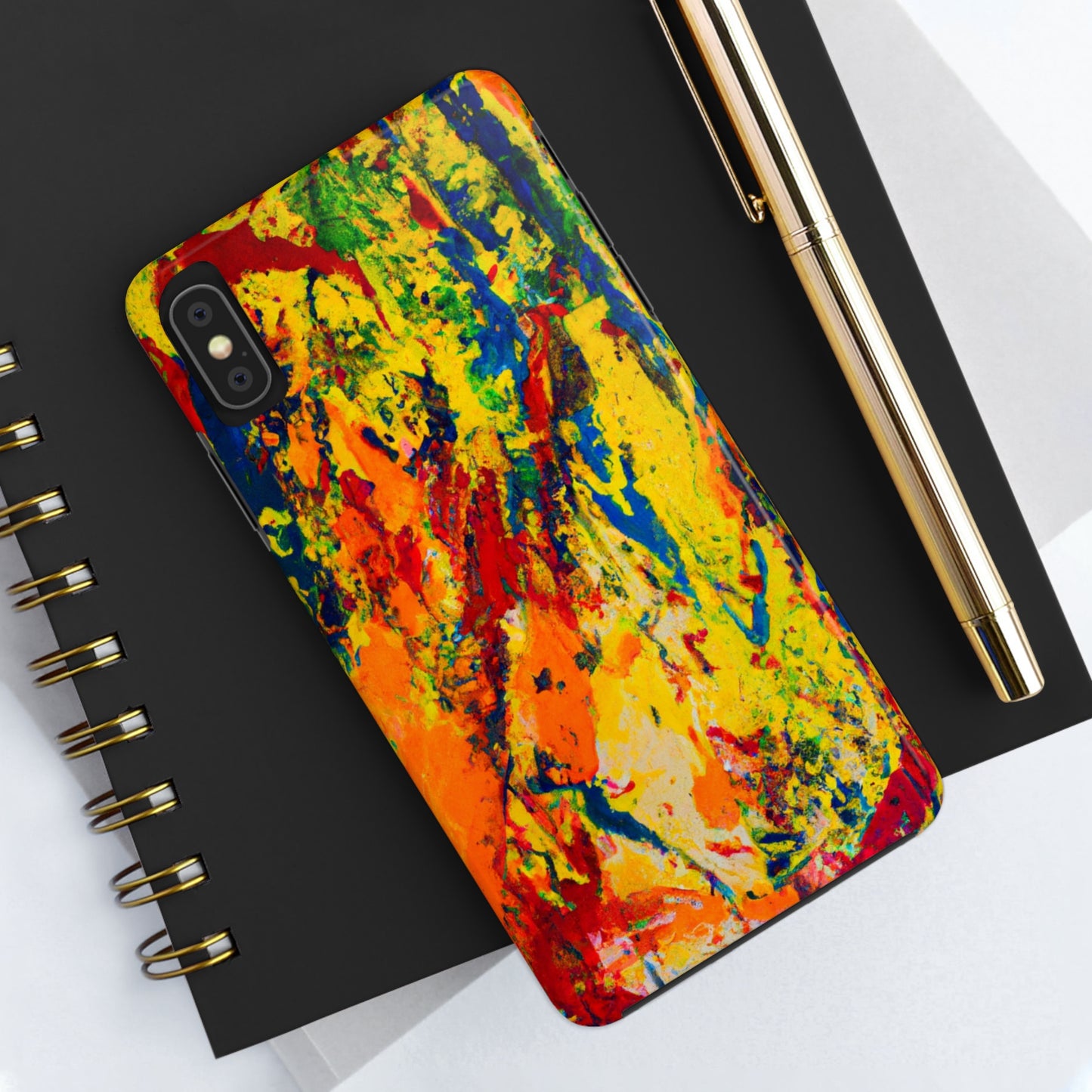 Tough Case-Mate iPhone Case Ft. Abstract Yellow Orange