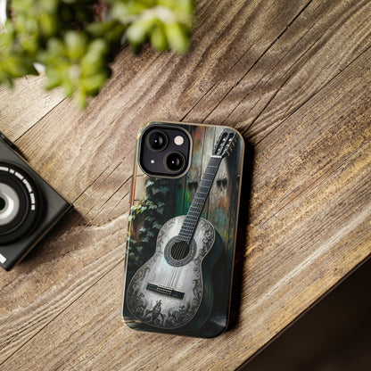 ToughDrop Apple iPhone Case Ft. Greyscale Guitar