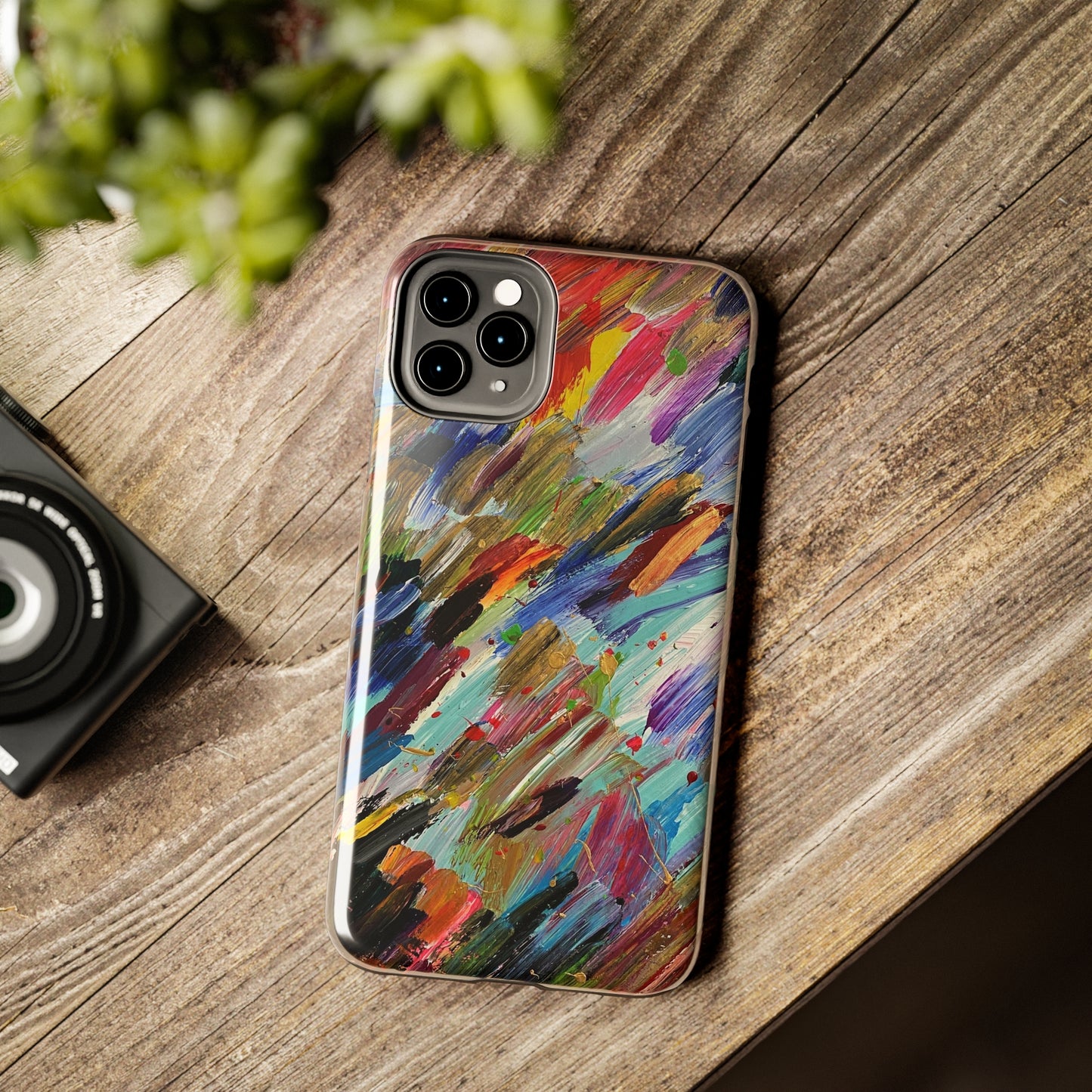 Tough Case-Mate iPhone Case Ft. Abstract Acrylic Feathers