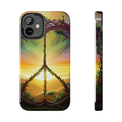 Strong Apple iPhone Case Ft. Peace Sign (Choose Peace)