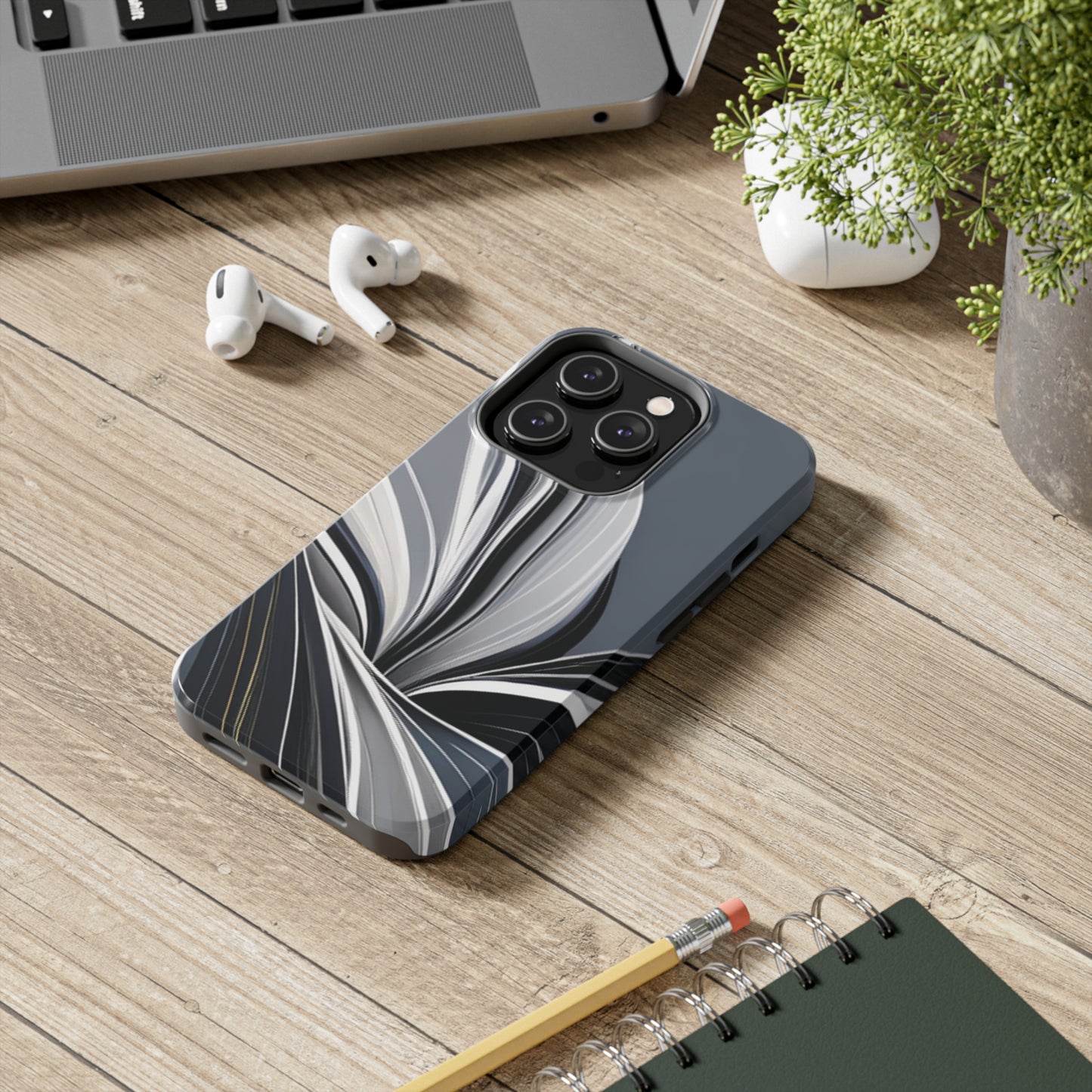 Strong Apple iPhone Cases Ft. Black and White Abstract Sail