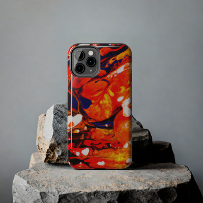 Tough Apple iPhone Cases Ft. Abstract Halloween Pumpkin