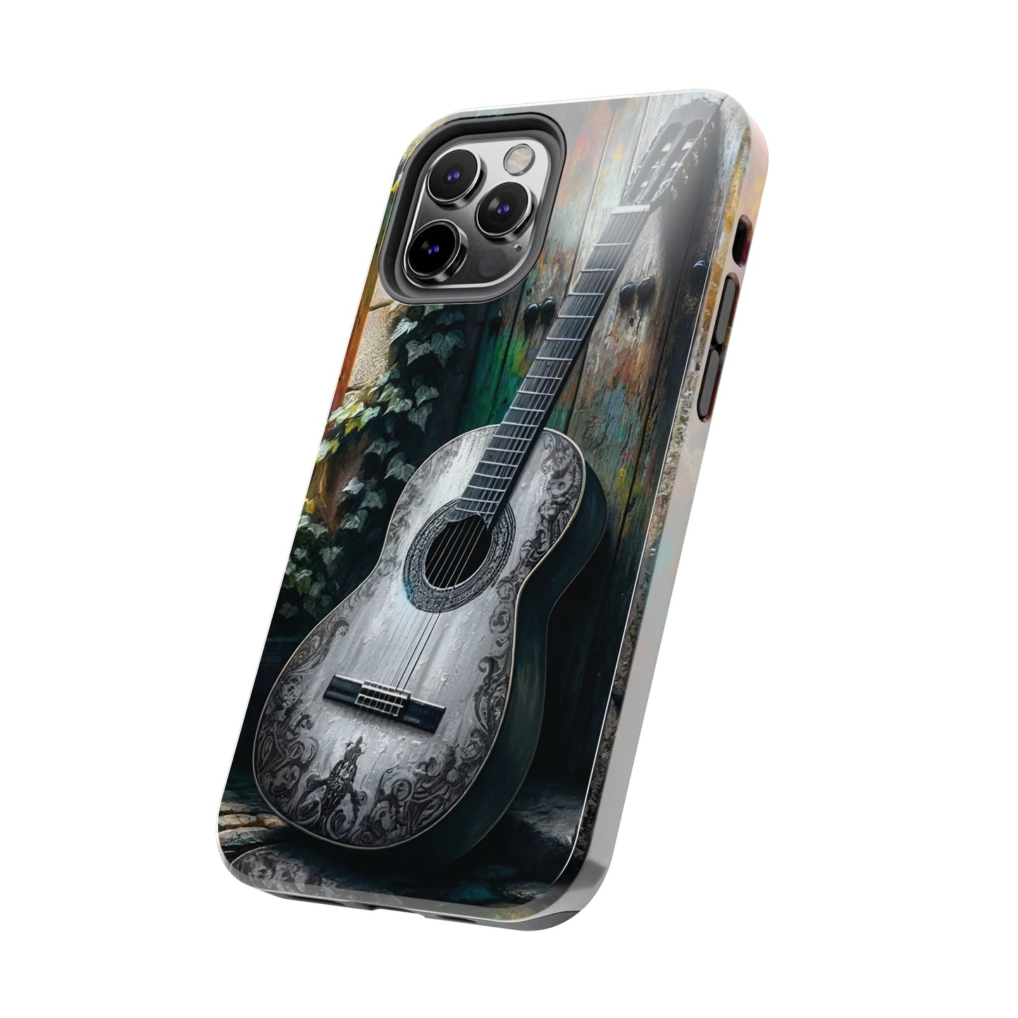 ToughDrop Apple iPhone Case Ft. Greyscale Guitar