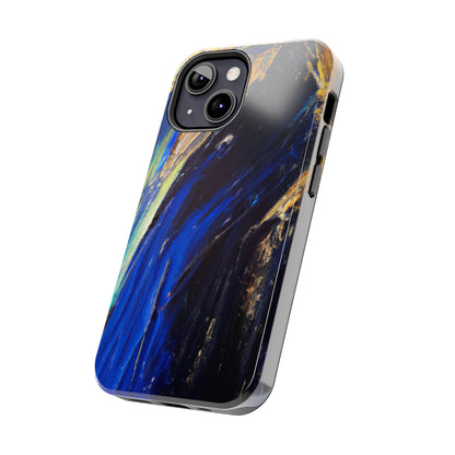 Tough Case-Mate iPhone Case Ft. Acrylic Blue Gold