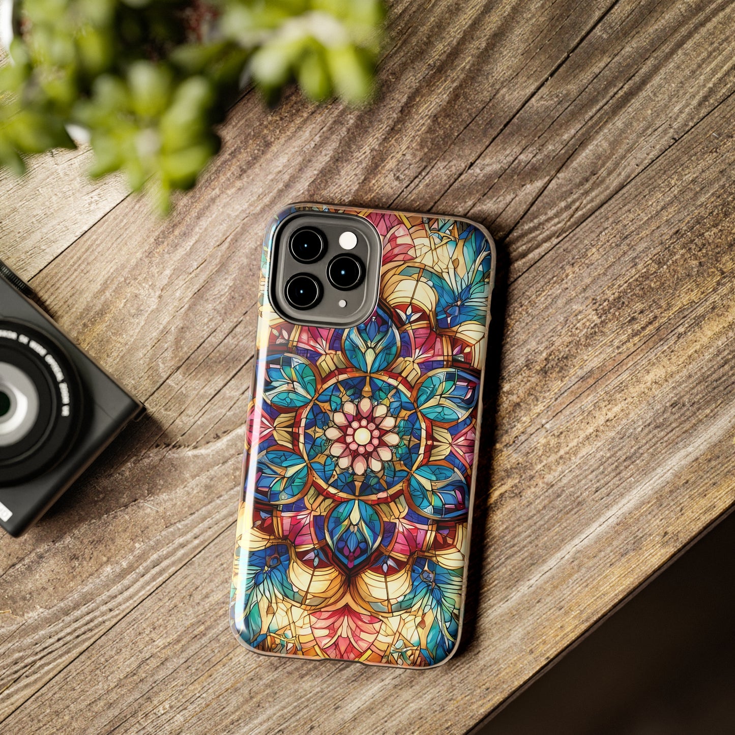 ToughDrop Apple iPhone Case Ft. Stained Glass Fractal