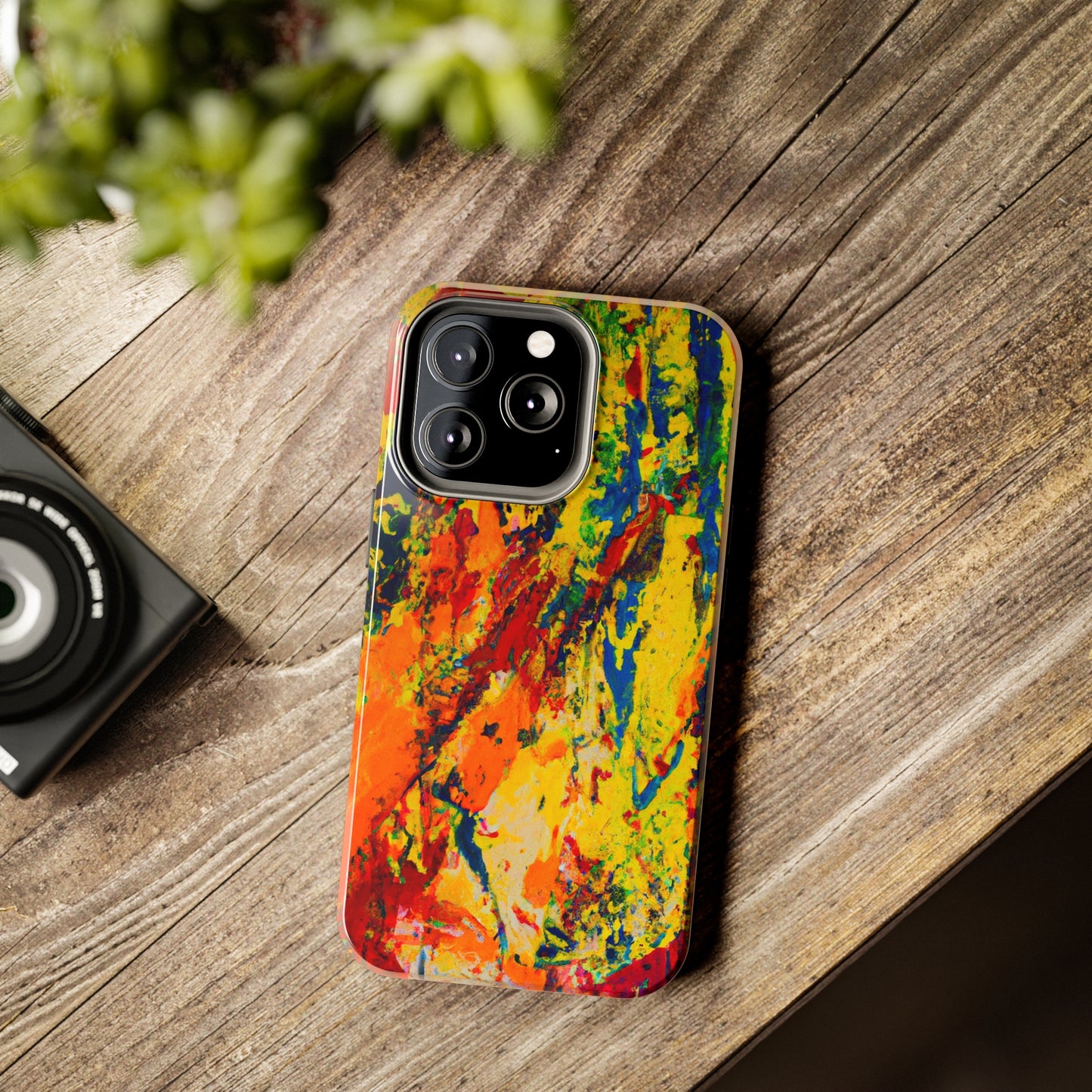 Tough Case-Mate iPhone Case Ft. Abstract Yellow Orange