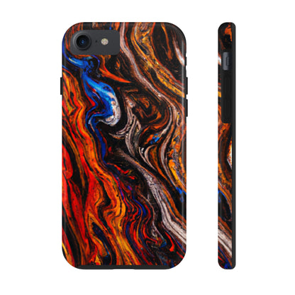 Tough Apple iPhone Case Ft. Abstract Petrified Wood