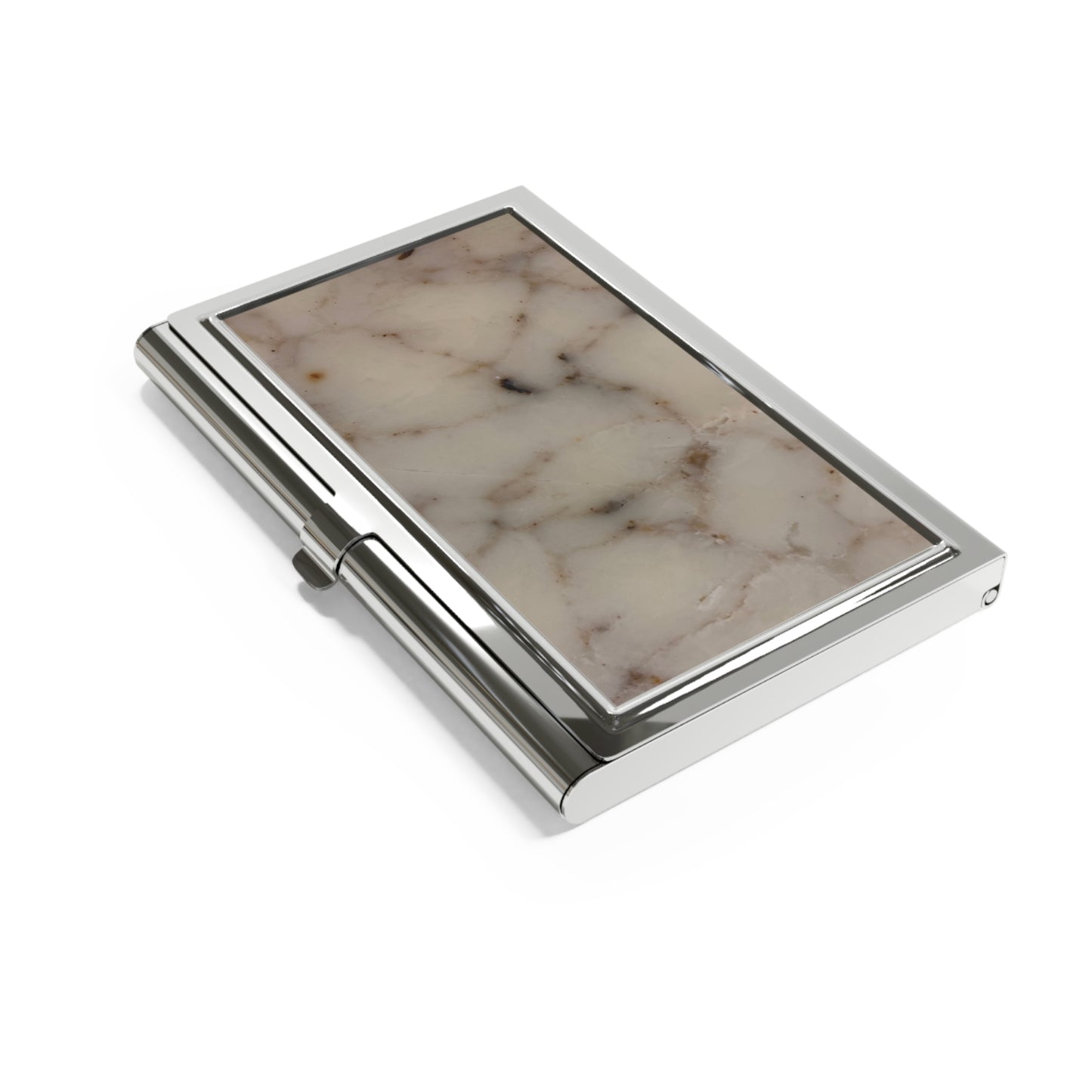 Metal Business Card Holder for Men Ft. Abstract Marble