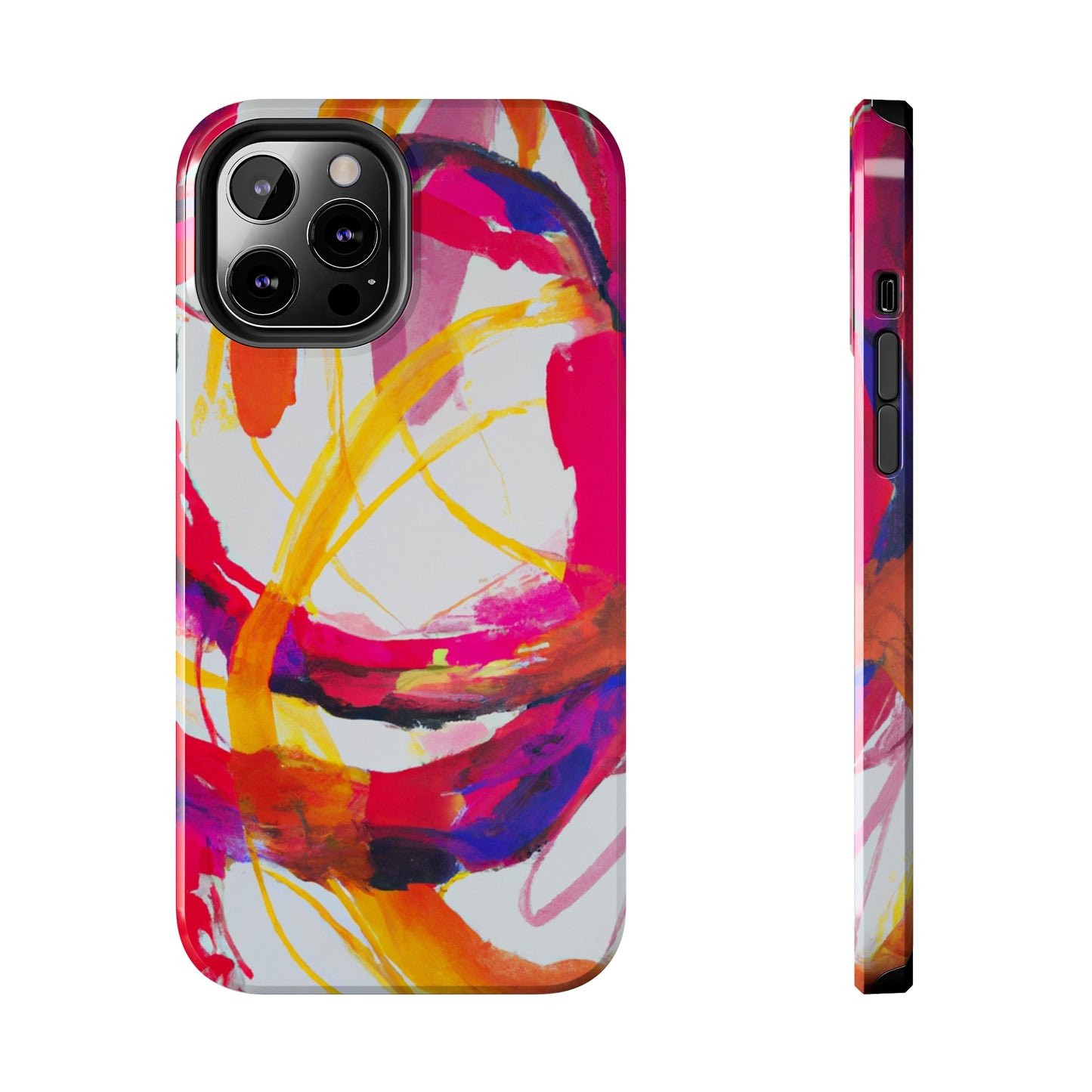 Tough Apple iPhone Cases Ft. Abstract Scarlet