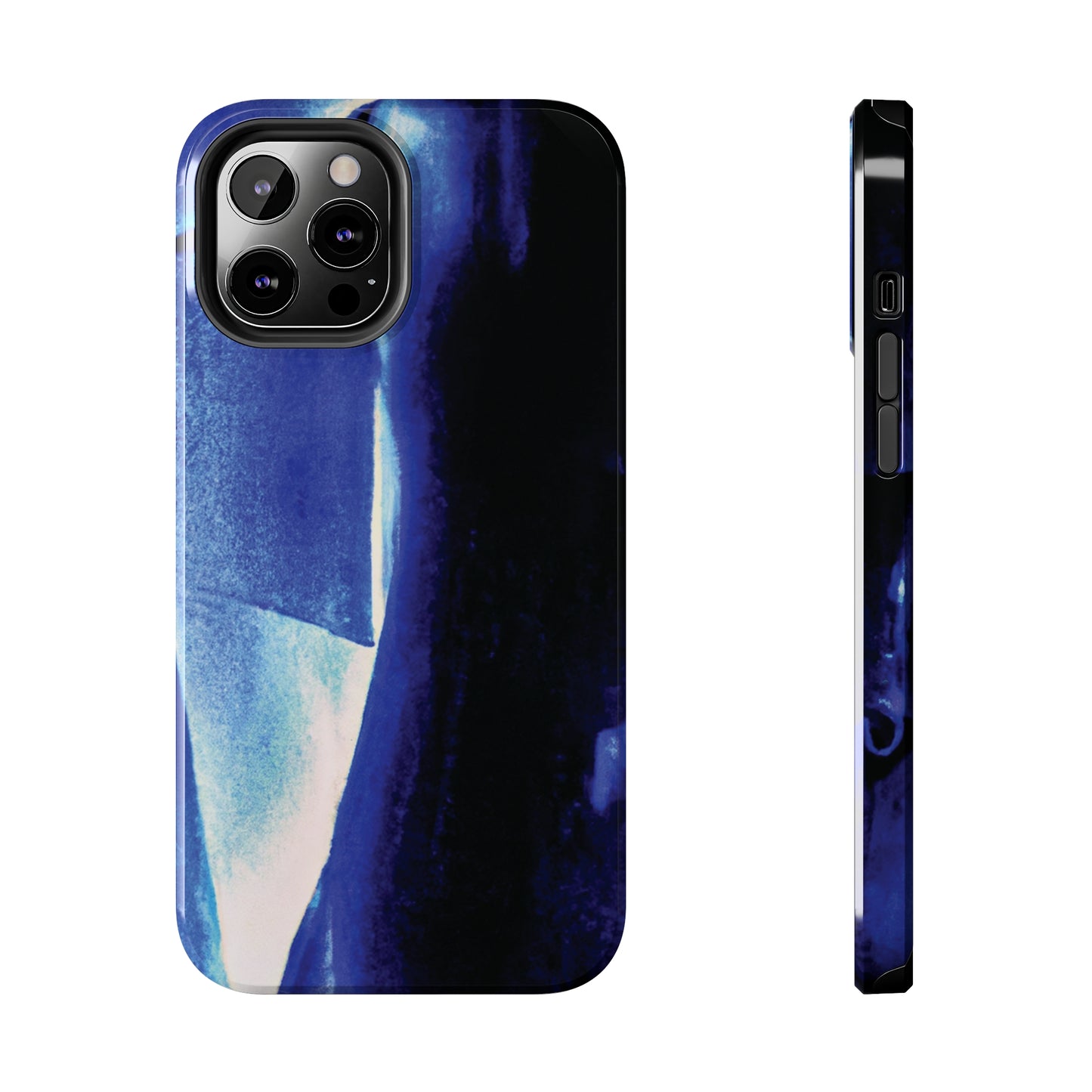 Tough Apple iPhone Cases Ft. Half Blue