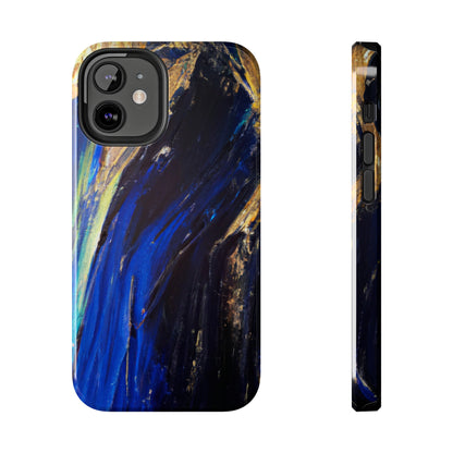 Tough Case-Mate iPhone Case Ft. Acrylic Blue Gold