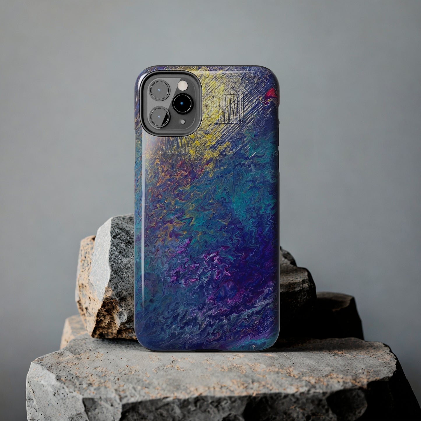 Tough Case-Mate iPhone Cases Ft. Abstract Blue Waterfall