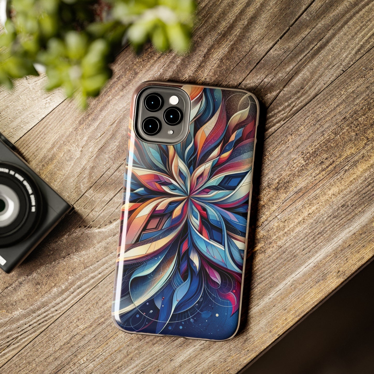 ToughDrop Apple iPhone Case Ft. Abstract Snowflake