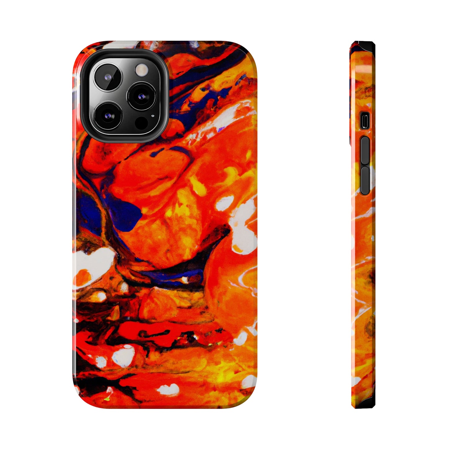 Tough Apple iPhone Cases Ft. Abstract Halloween Pumpkin