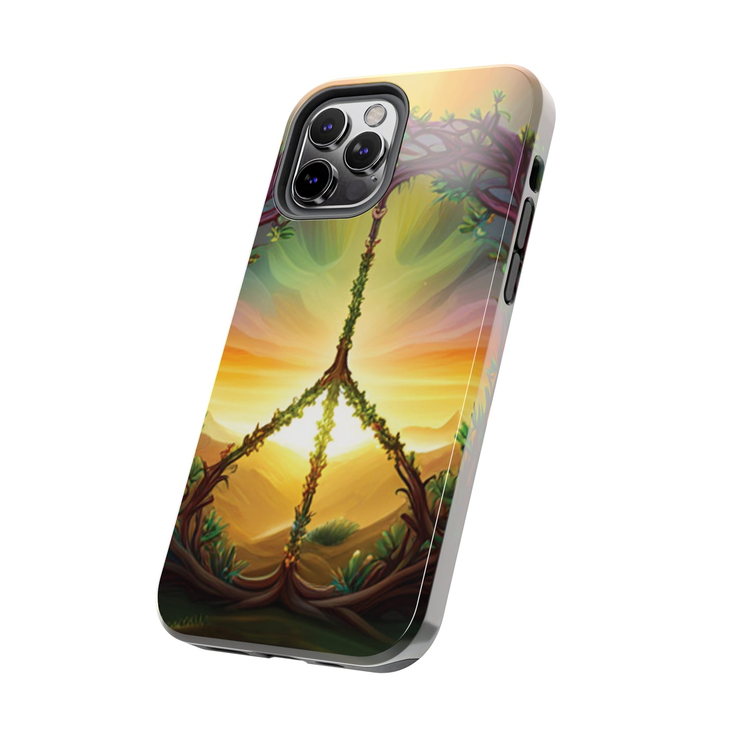 Strong Apple iPhone Case Ft. Peace Sign (Choose Peace)