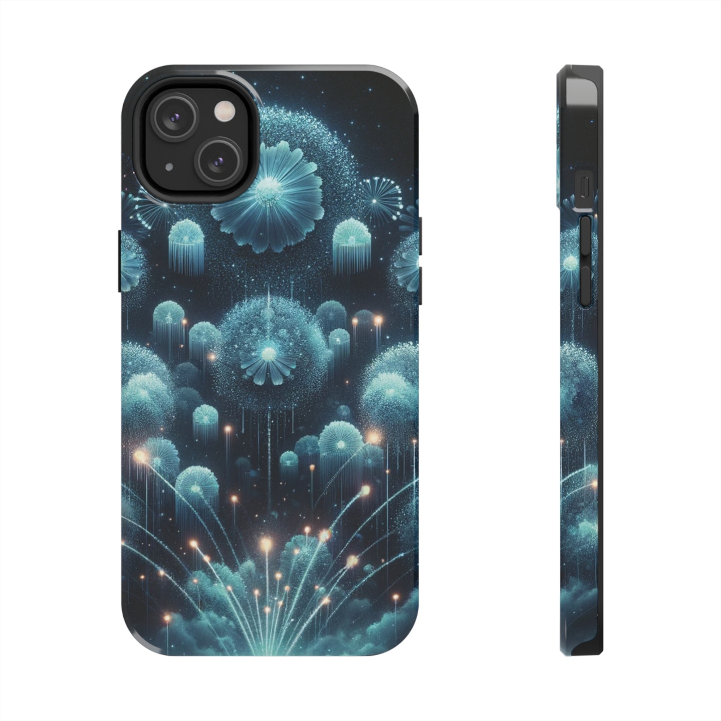 ToughDrop Apple iPhone Case Ft. Blue Dot New Year Fireworks