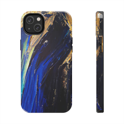 Tough Case-Mate iPhone Case Ft. Acrylic Blue Gold